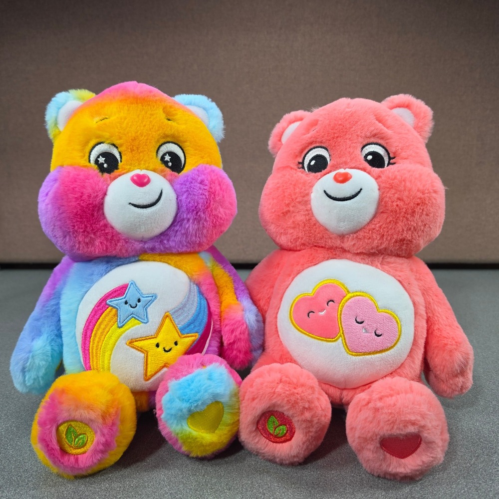 Care Bears Plush Togetherness & Love-A-Lot Bear Kids Multi‎ Pink Excellent